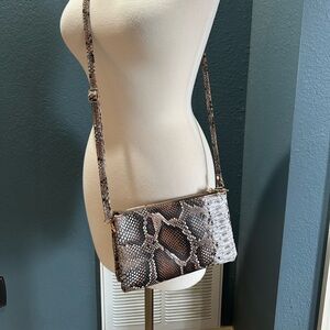 Snakeskin crossbody